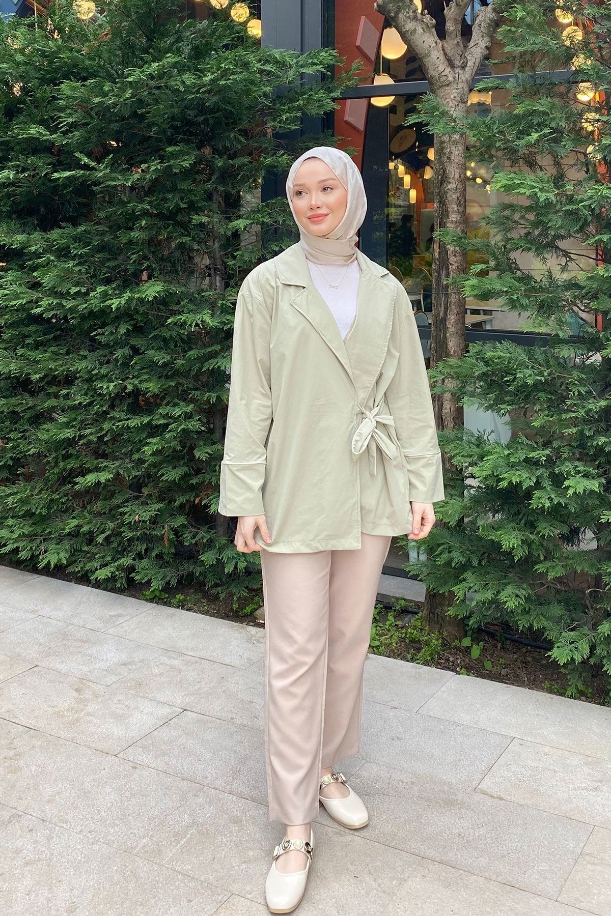 ARABİYELİ CEKET 9-51607  - HAKİ YEŞİL