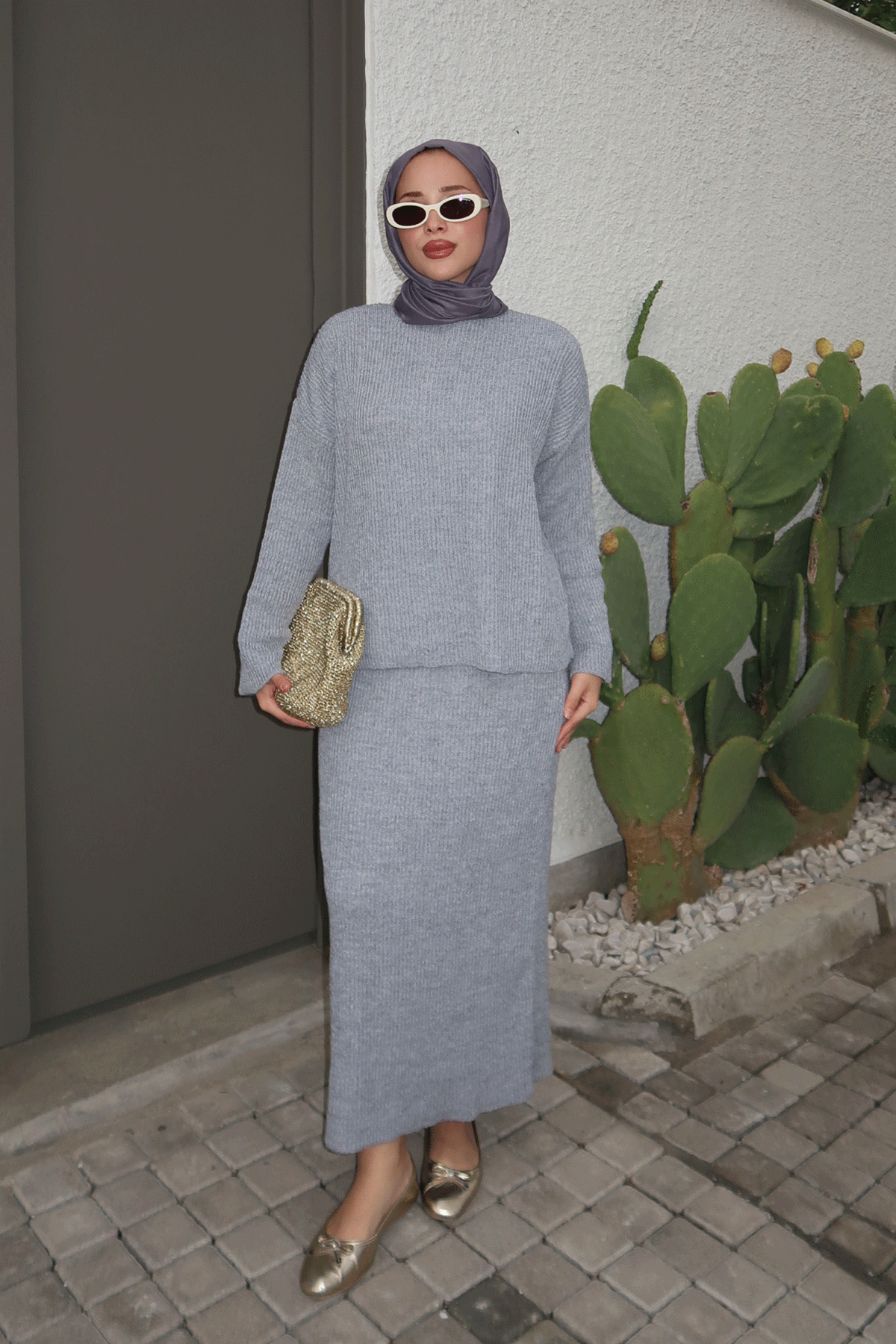 ETEKLİ TRİKO TAKIM 31-1510 - GRI