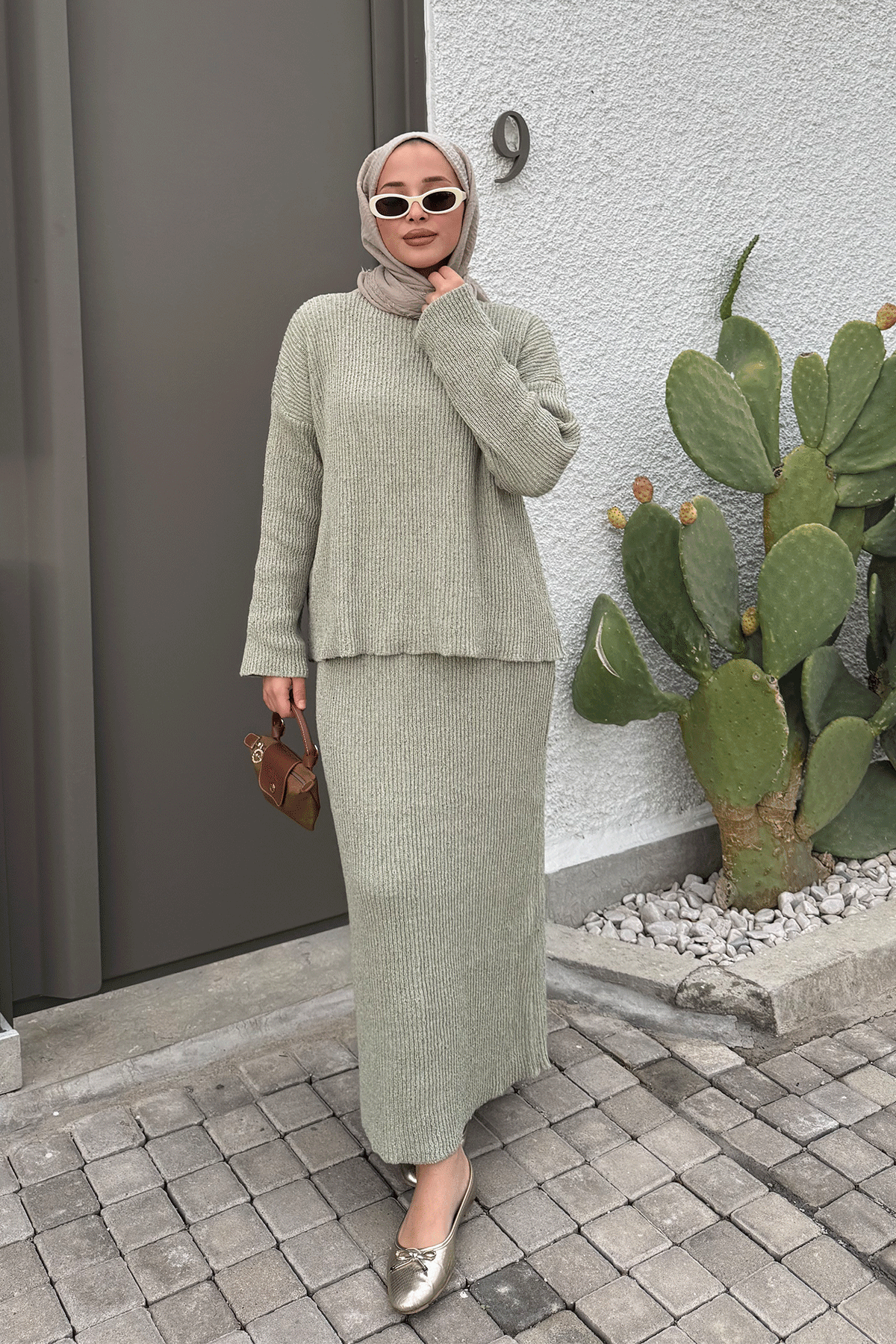 ETEKLİ TRİKO TAKIM 31-1510 - OLİVE