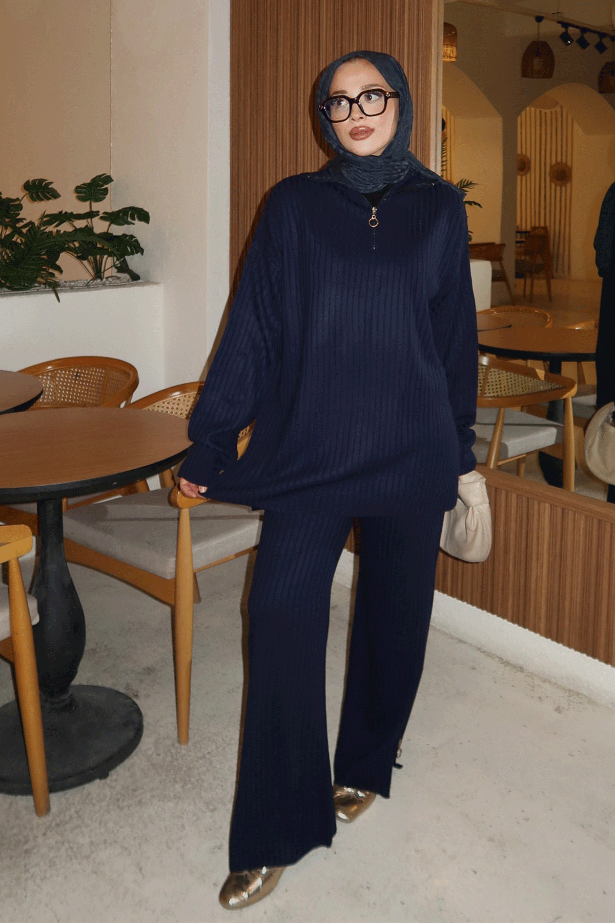 FERMUARLI TRIKO TAKIM 9-2896 - LACİVERT