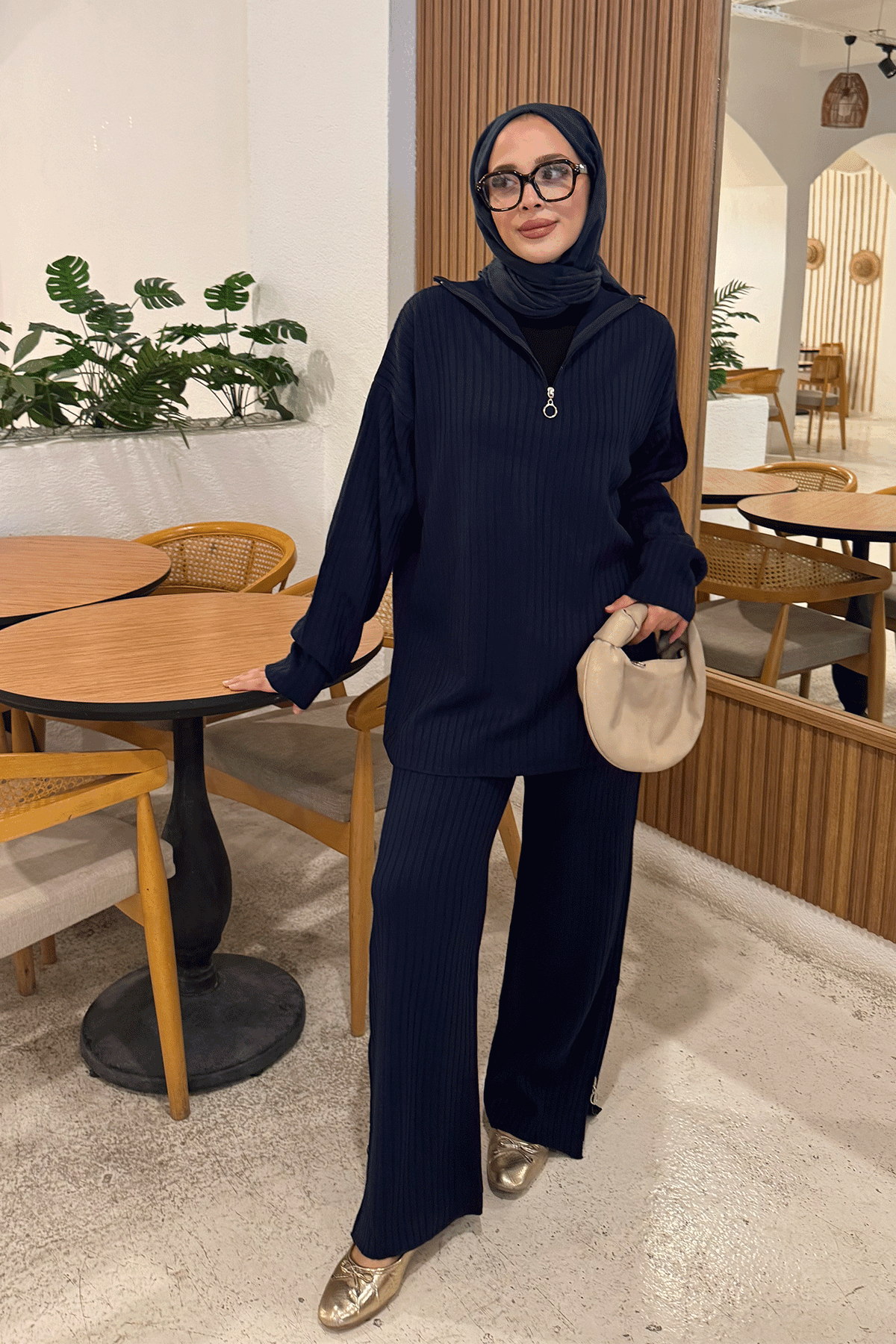 FERMUARLI TRIKO TAKIM 9-2896 - LACİVERT