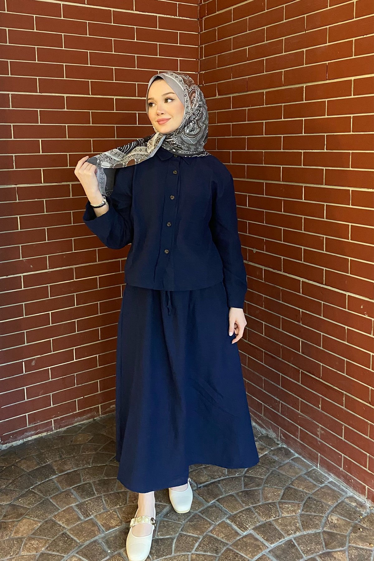 CEPLİ KETEN TAKIM 31-2281 - LACİVERT