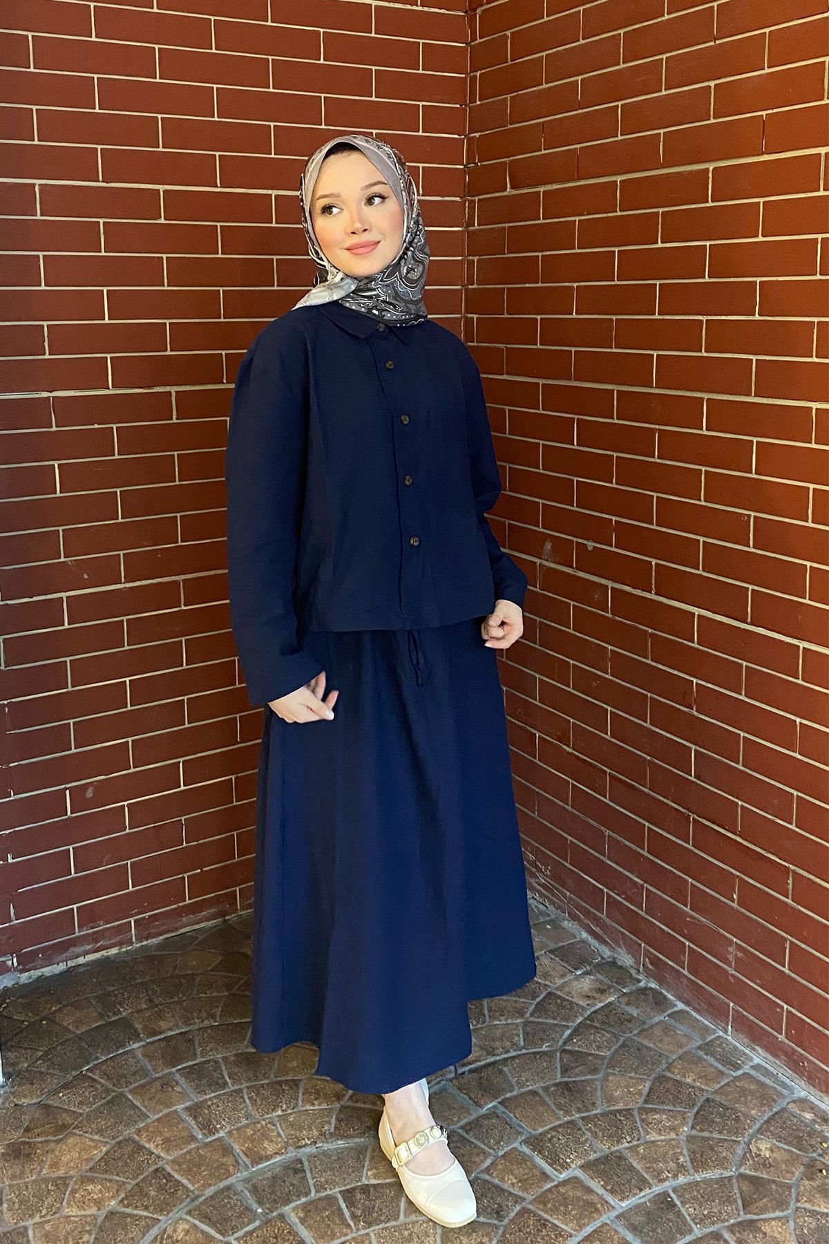 CEPLİ KETEN TAKIM 31-2281 - LACİVERT