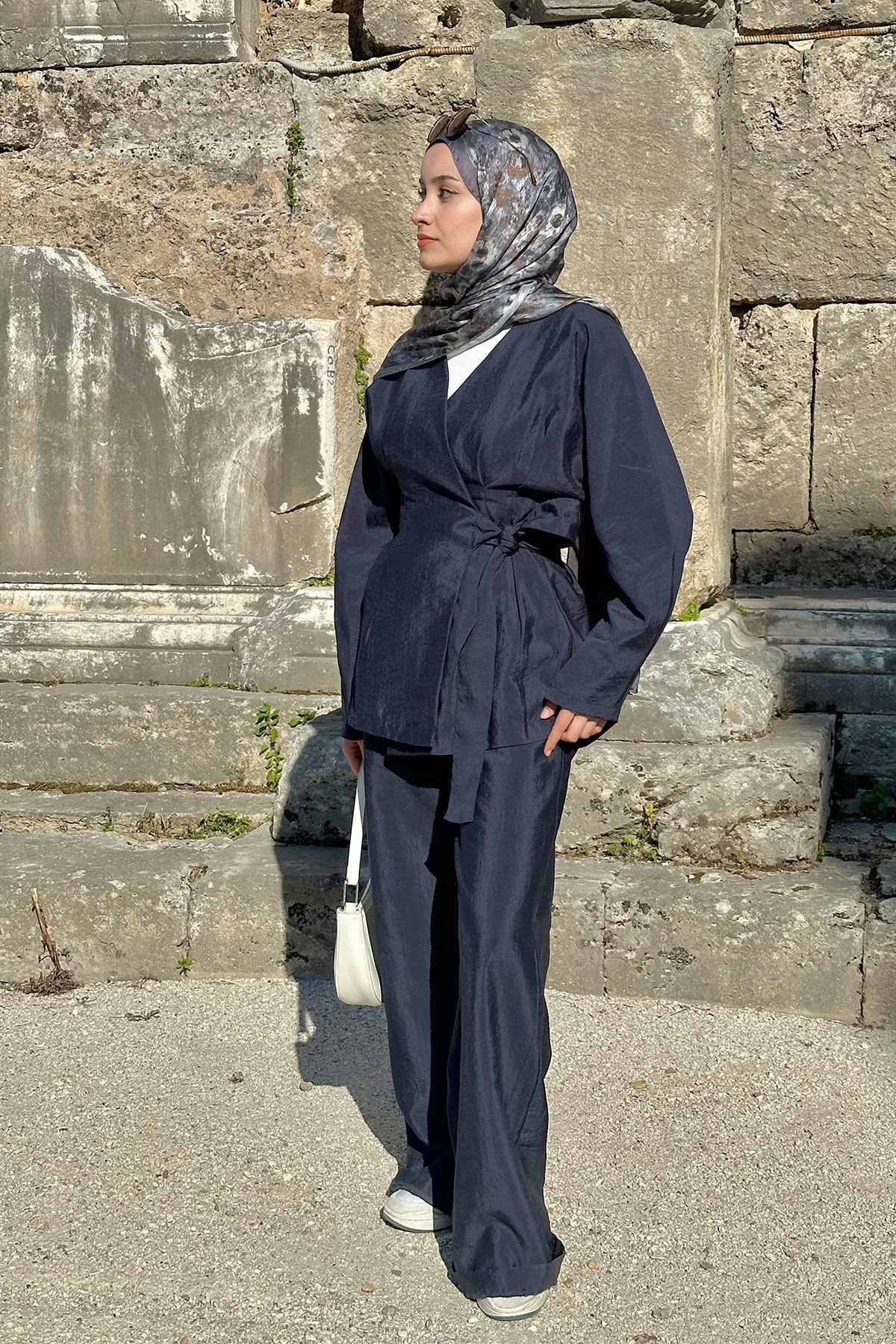 BAĞLAMA DETAYLI TAKIM 31-3314 - LACİVERT