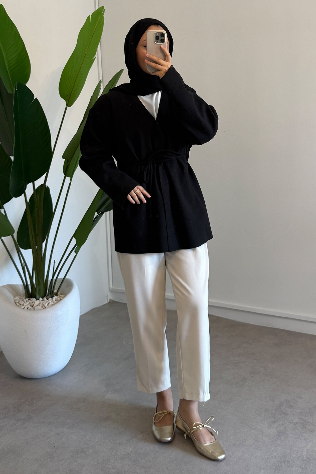 KAŞE CEKET 67-1339  - SİYAH