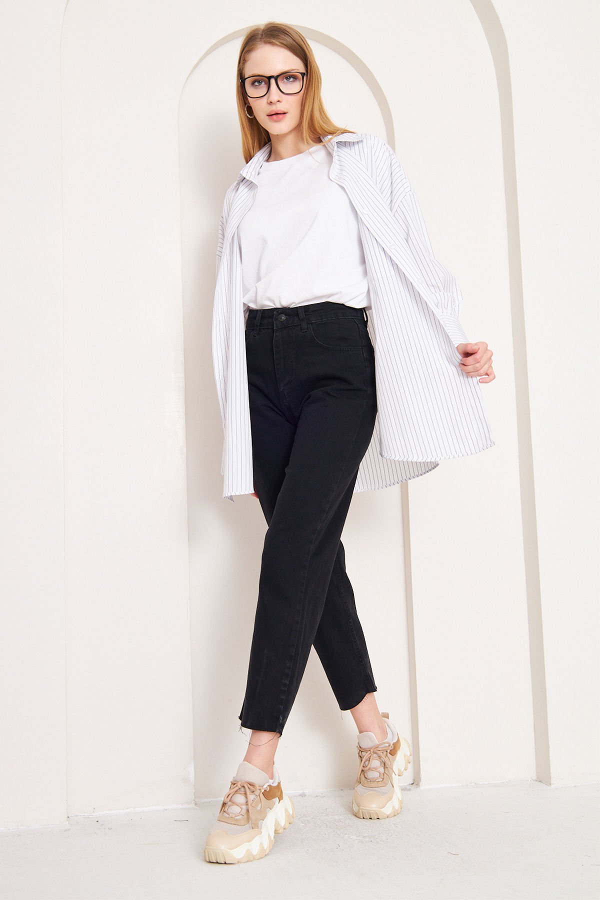 Boyfriend Jean 4-6618 - SİYAH