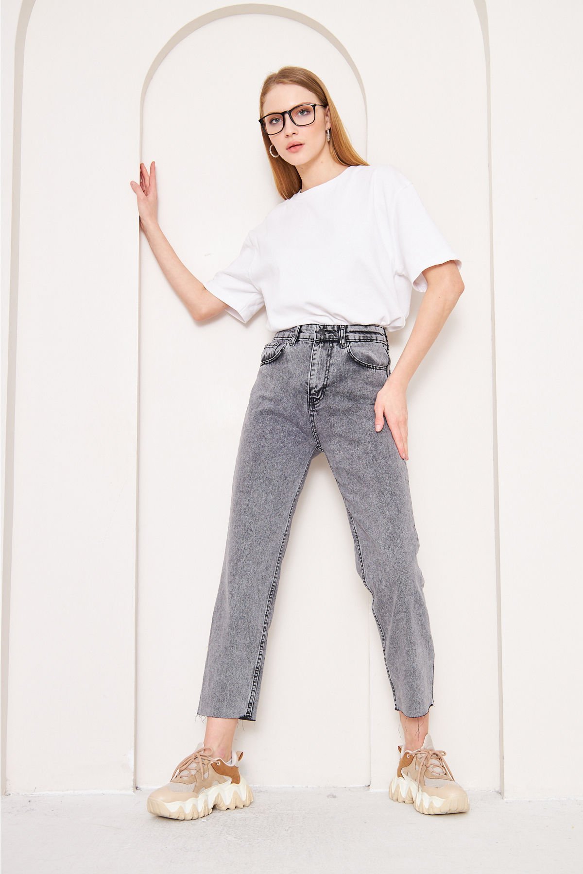 Boyfriend Jean 4-6618 - FÜME