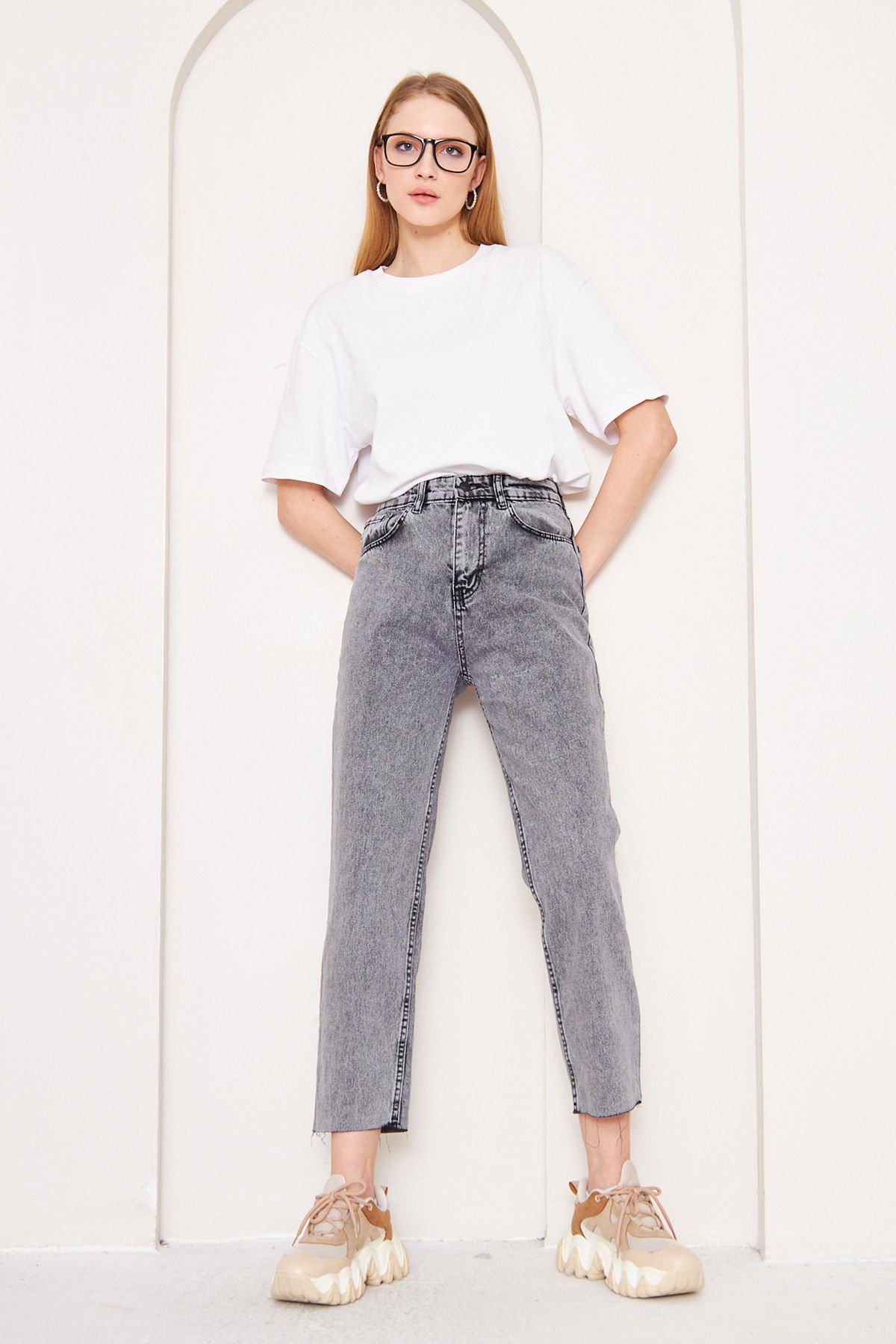 Boyfriend Jean 4-6618 - FÜME