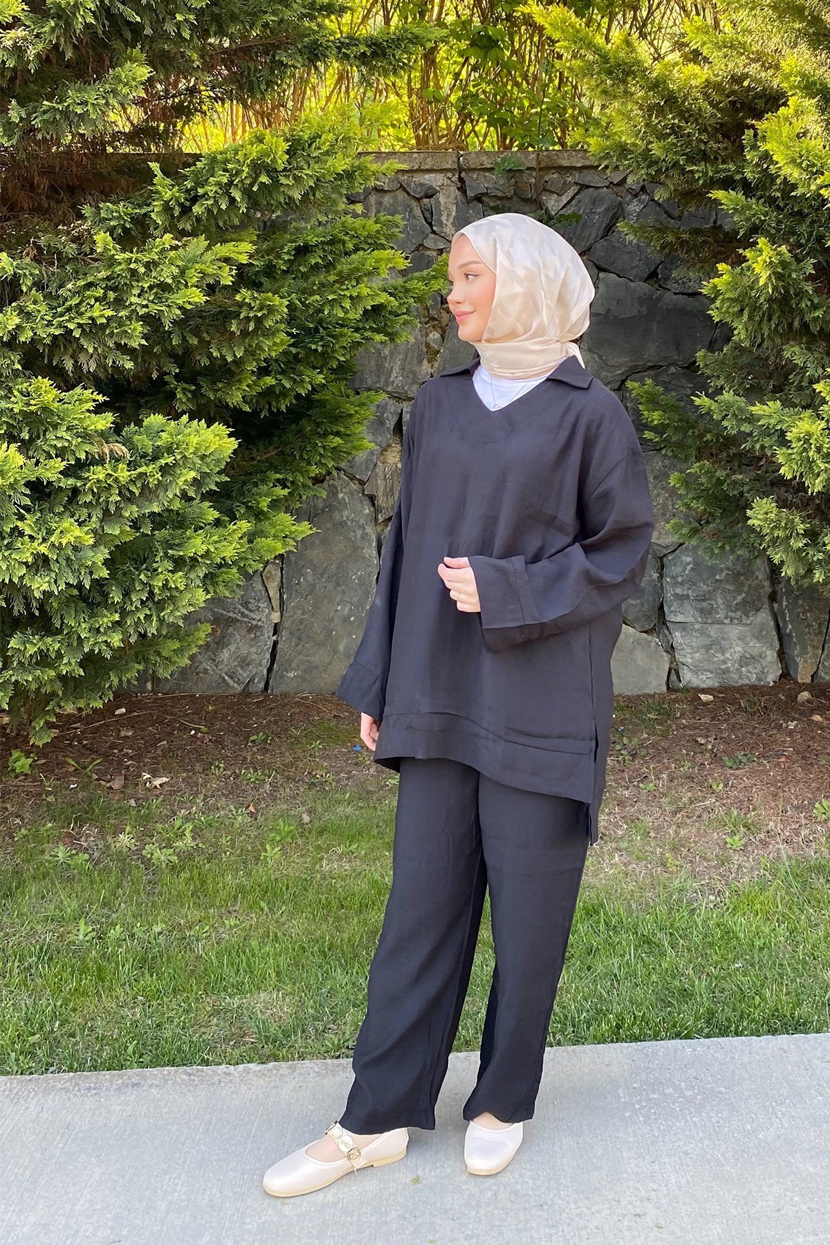 V YAKA TAKIM 9-42902 - SİYAH