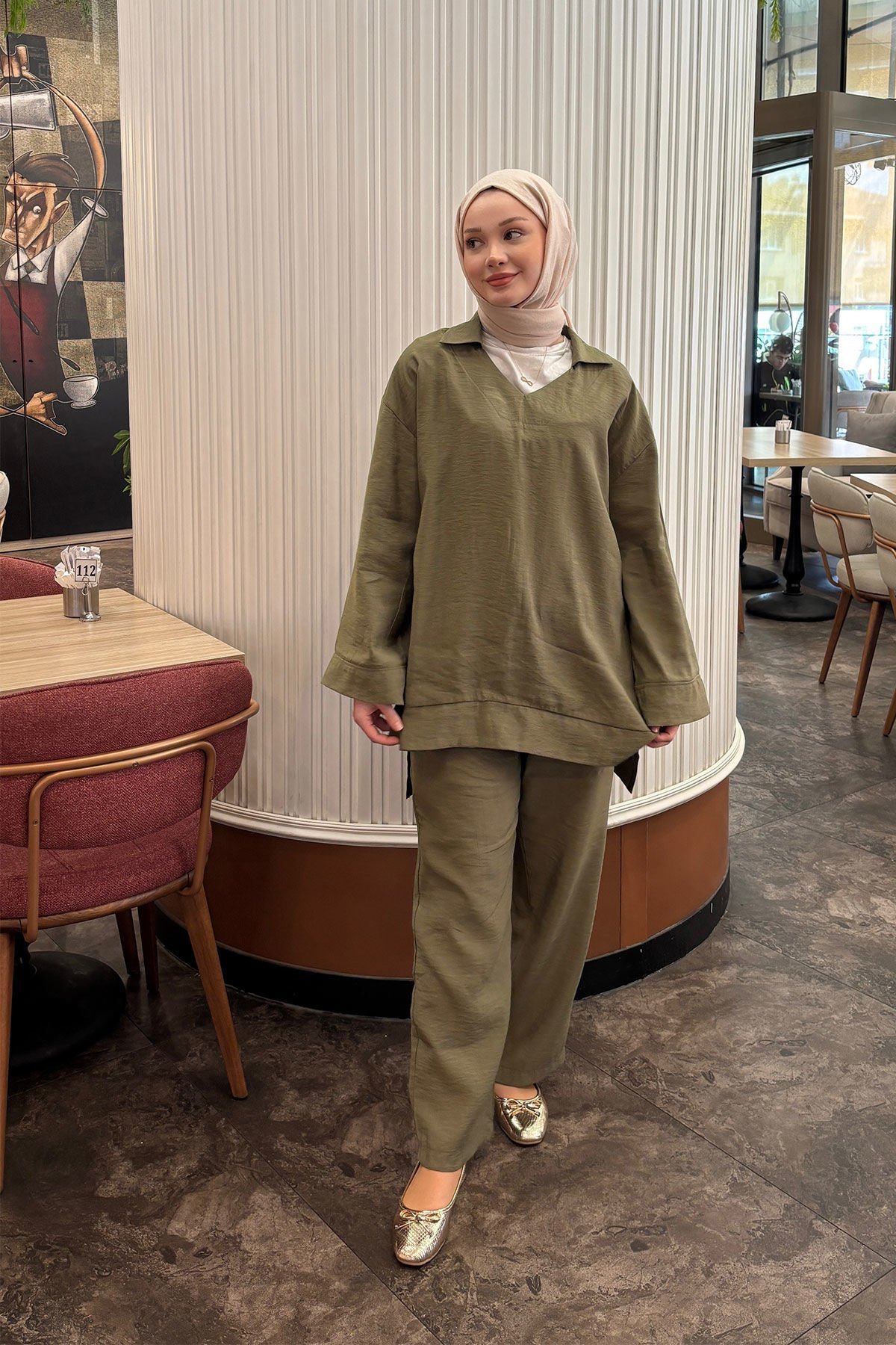 V YAKA TAKIM 9-42902 - HAKİ YEŞİL