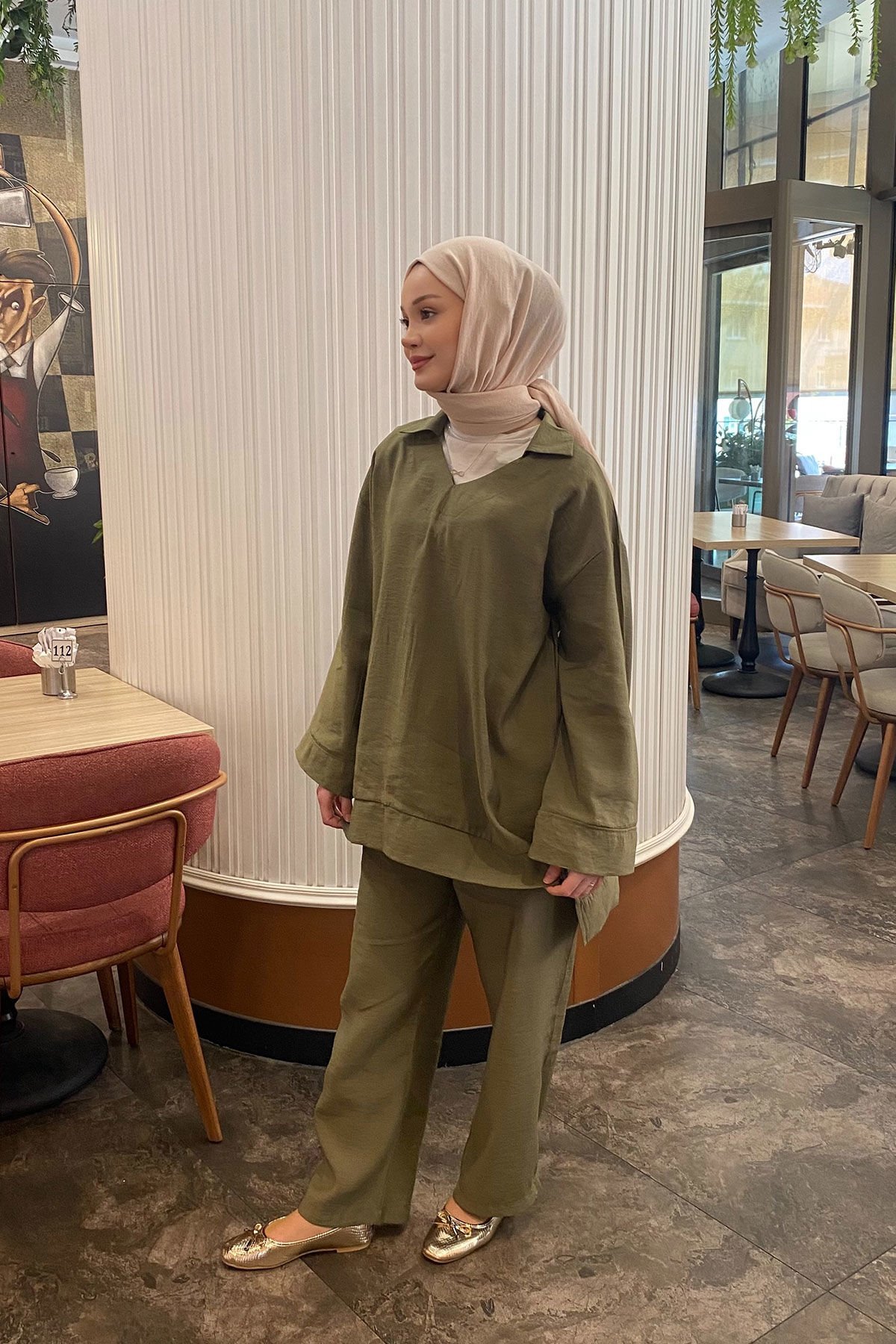 V YAKA TAKIM 9-42902 - HAKİ YEŞİL