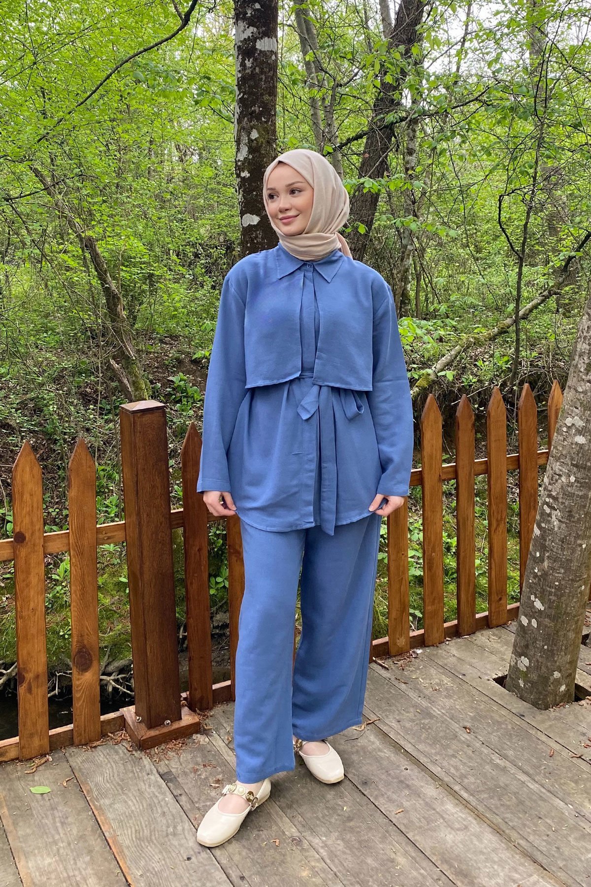 PELERİNLİ TAKIM 9-15835 - LACİVERT