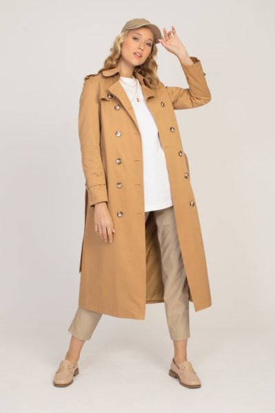 Classıc Trençkot 4-2424 - CAMEL