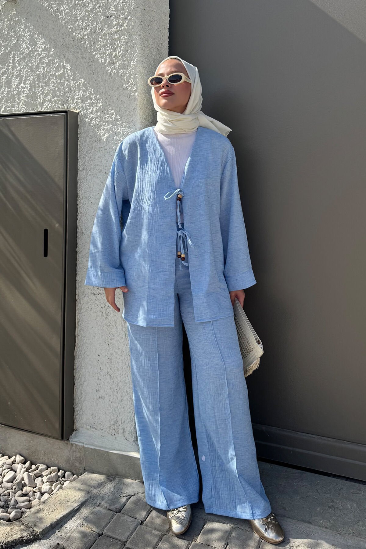 ÖNDEN BAGLAMALI KETEN TAKIM 9-51850 - MAVİ