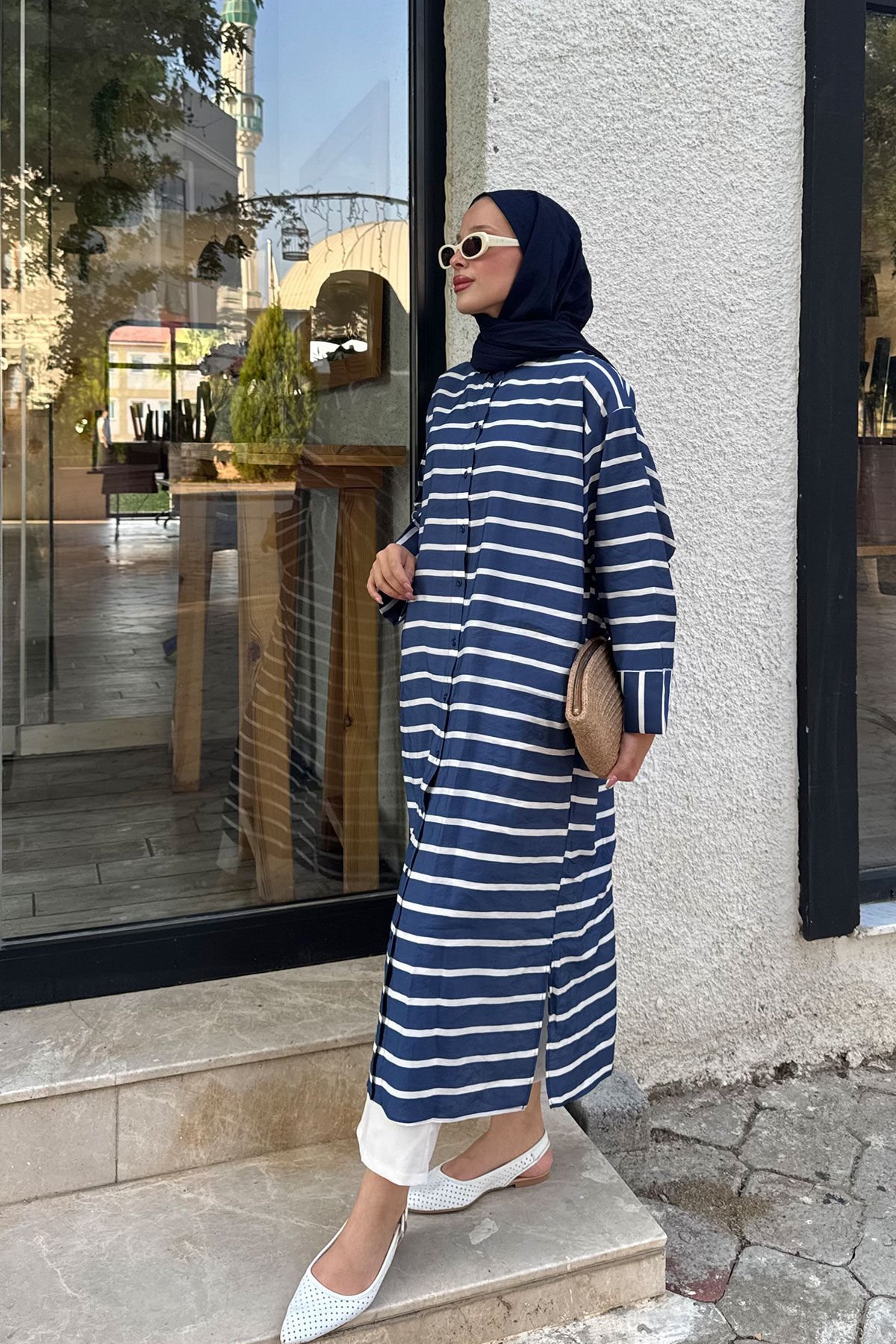 ÇİZGİLİ POPLİN GÖMLEK 9-51518 -LACİ