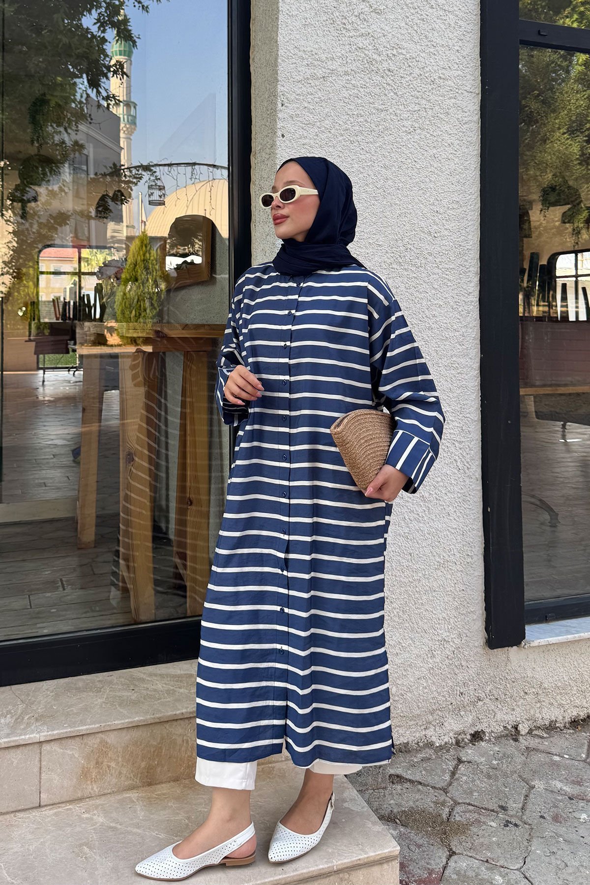 ÇİZGİLİ POPLİN GÖMLEK 9-51518 -LACİ