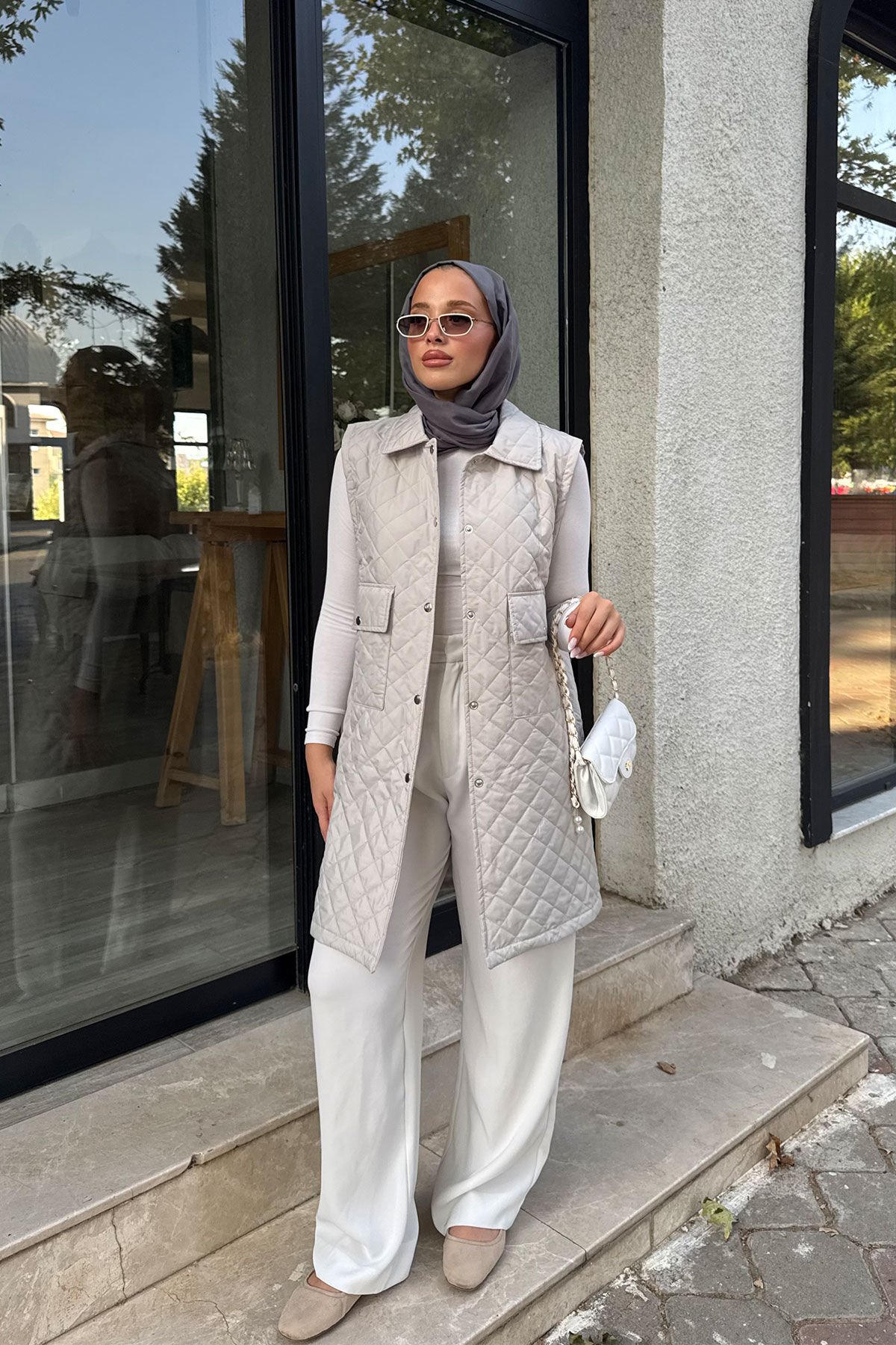 POCKET KAPİTONE YELEK 4-6402- GRI