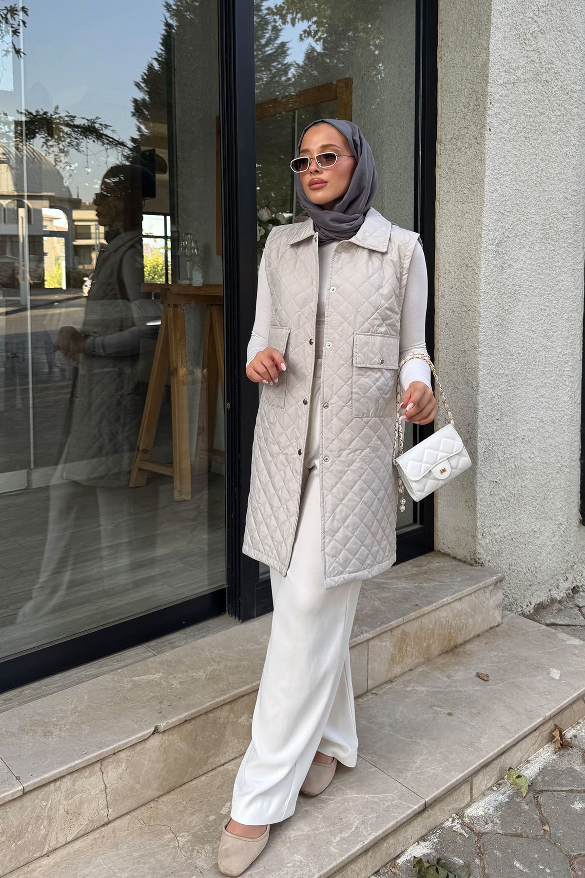 POCKET KAPİTONE YELEK 4-6402- GRI