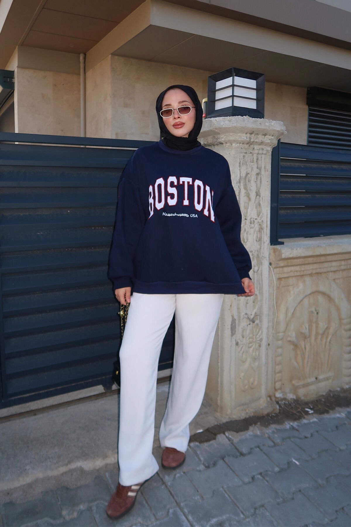 Boston Sweathırt 4-6820 - LACİVERT