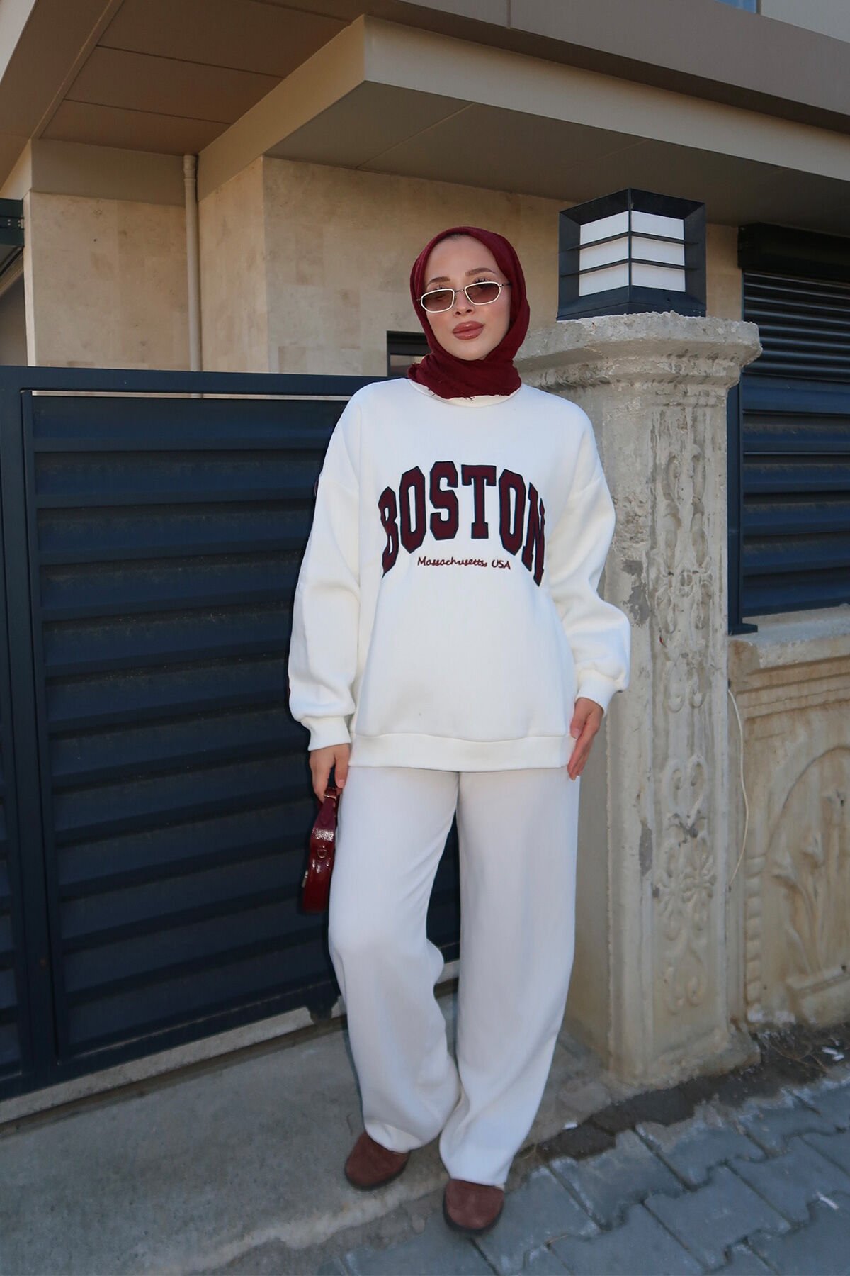 Boston Sweathırt 4-6820 - EKRU