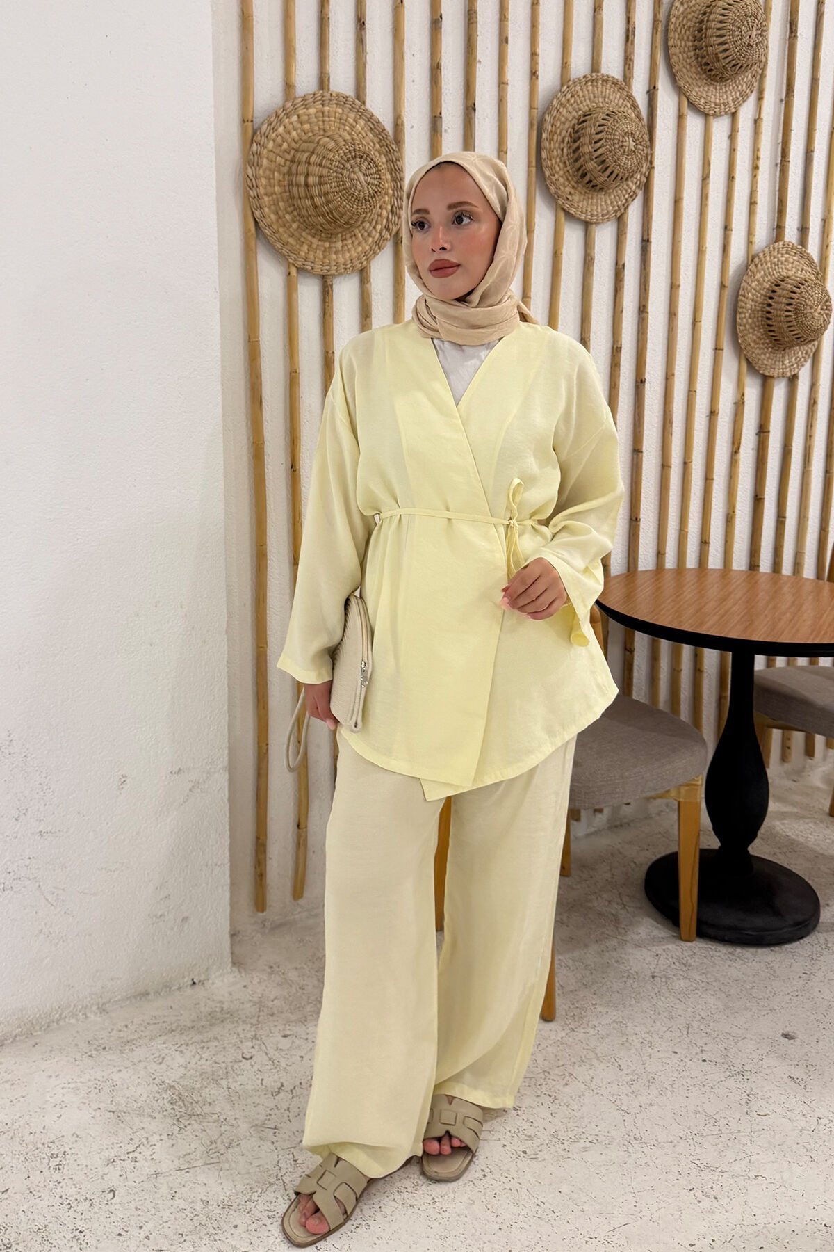 KİMONO TAKIM 9-51880 - SARI