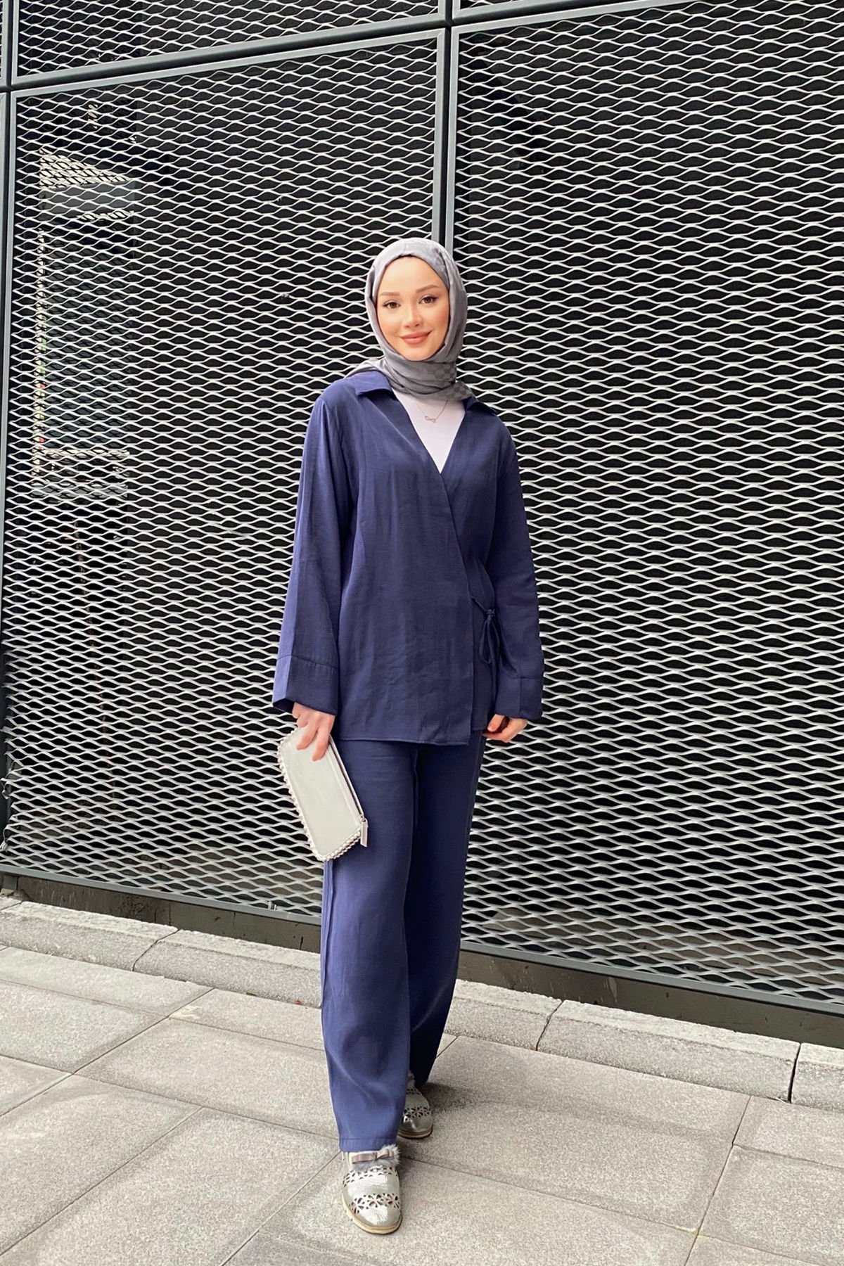 Yandan Bağlamalı Takım 9-15805 - LACİVERT