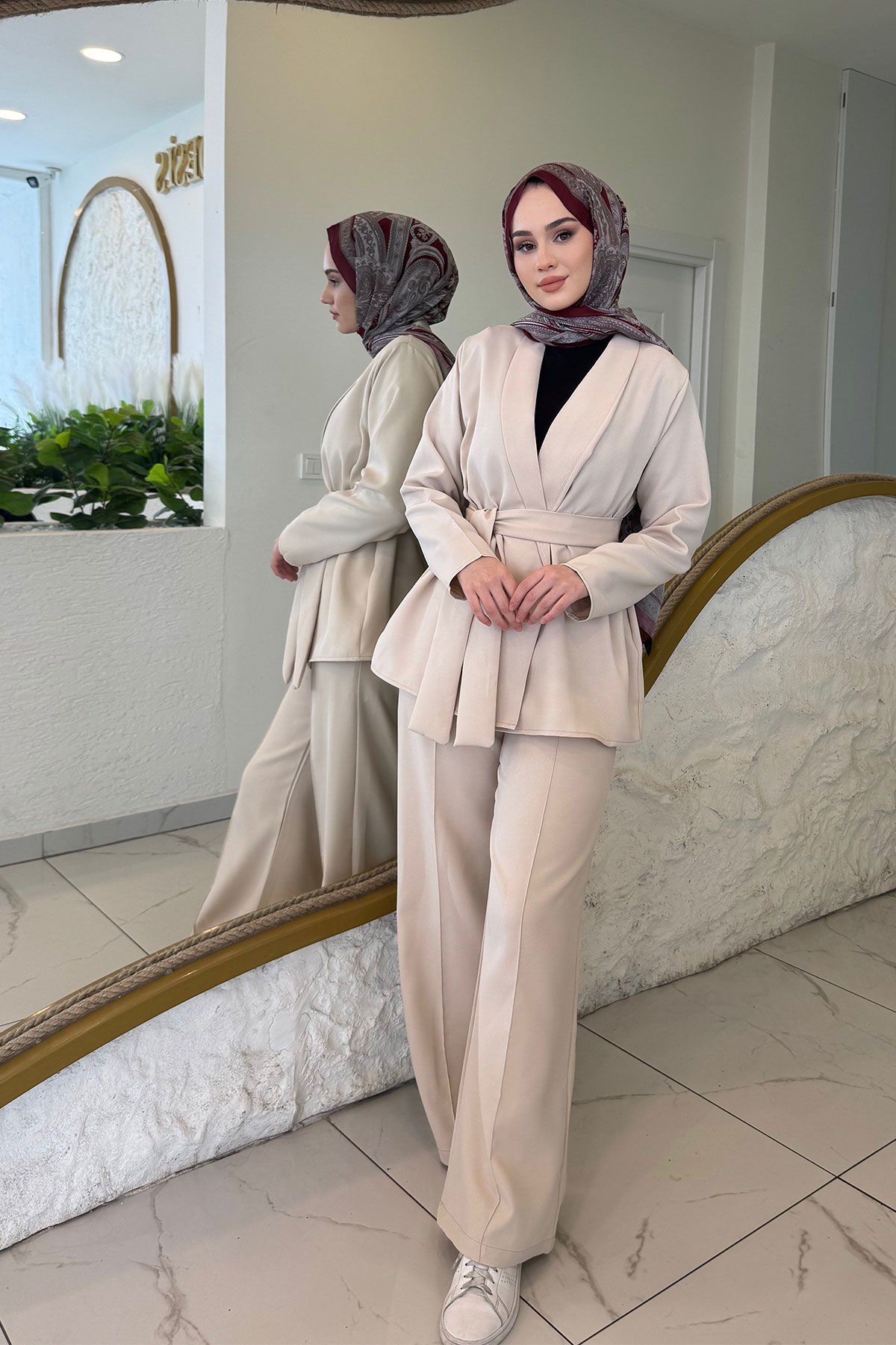 Double Krep Takım 9-15806 - BEJ