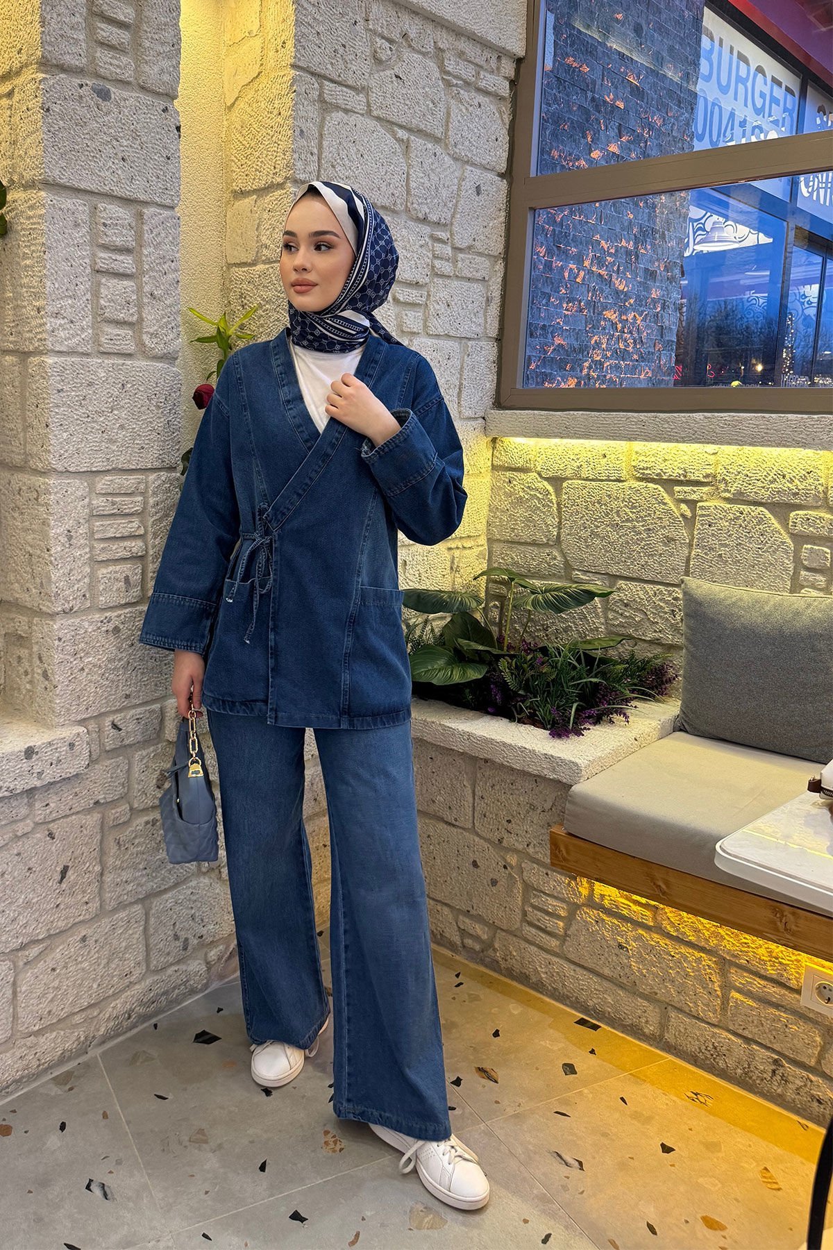 Bağlamalı Kot Takım 62-02793  - KOT