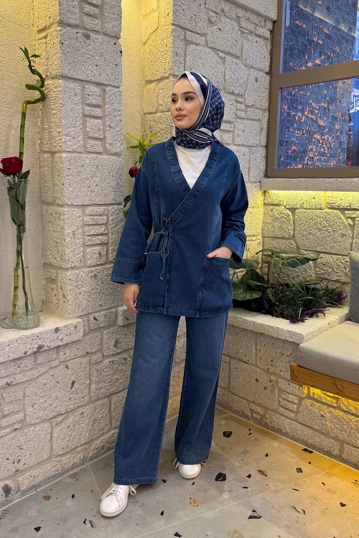 Bağlamalı Kot Takım 62-02793  - KOT