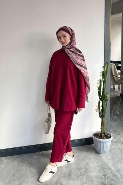GİZLİ PATLI TAKIM 9-51819 - BORDO