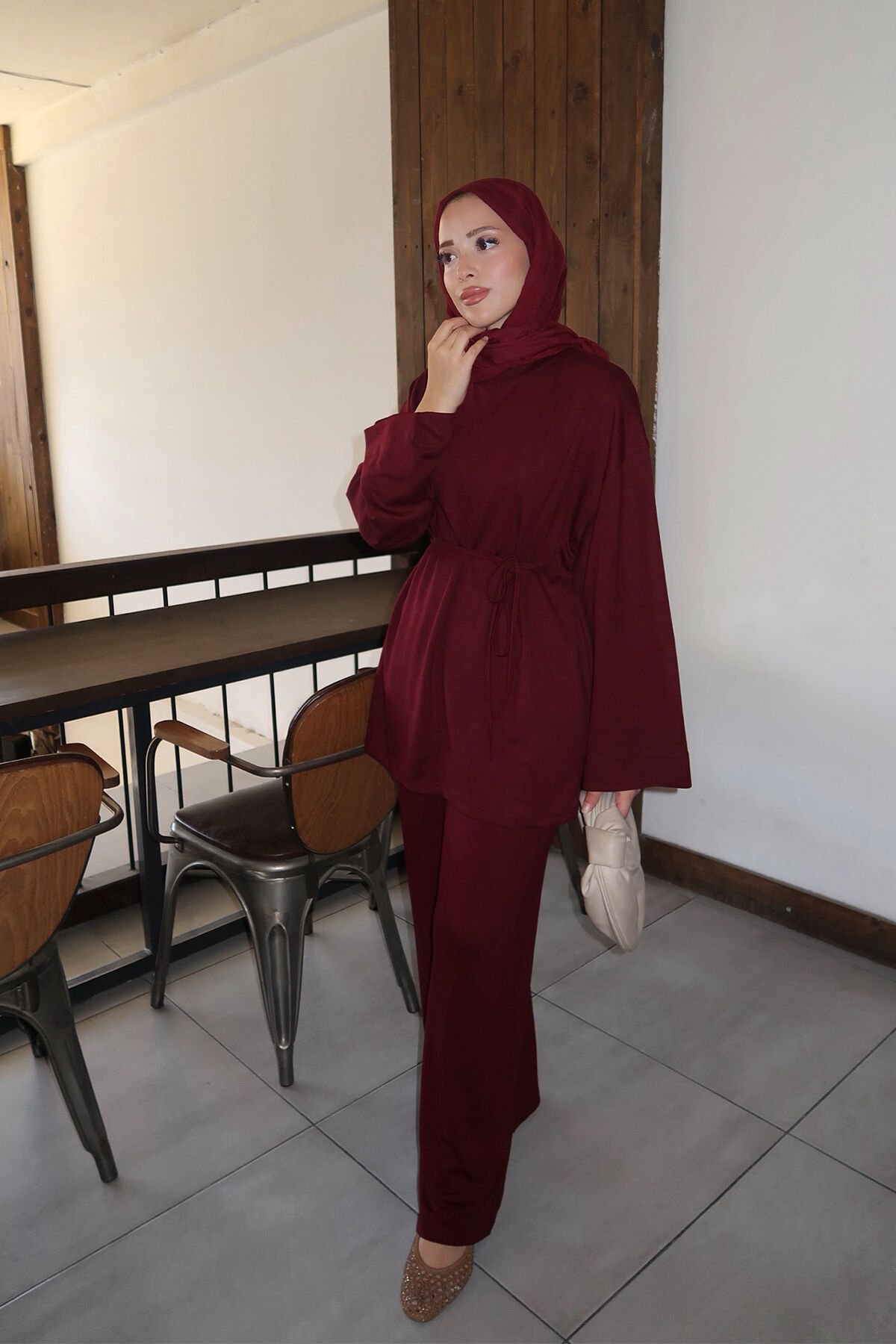 BASIC OYŞO TAKIM 9-52802 - BORDO