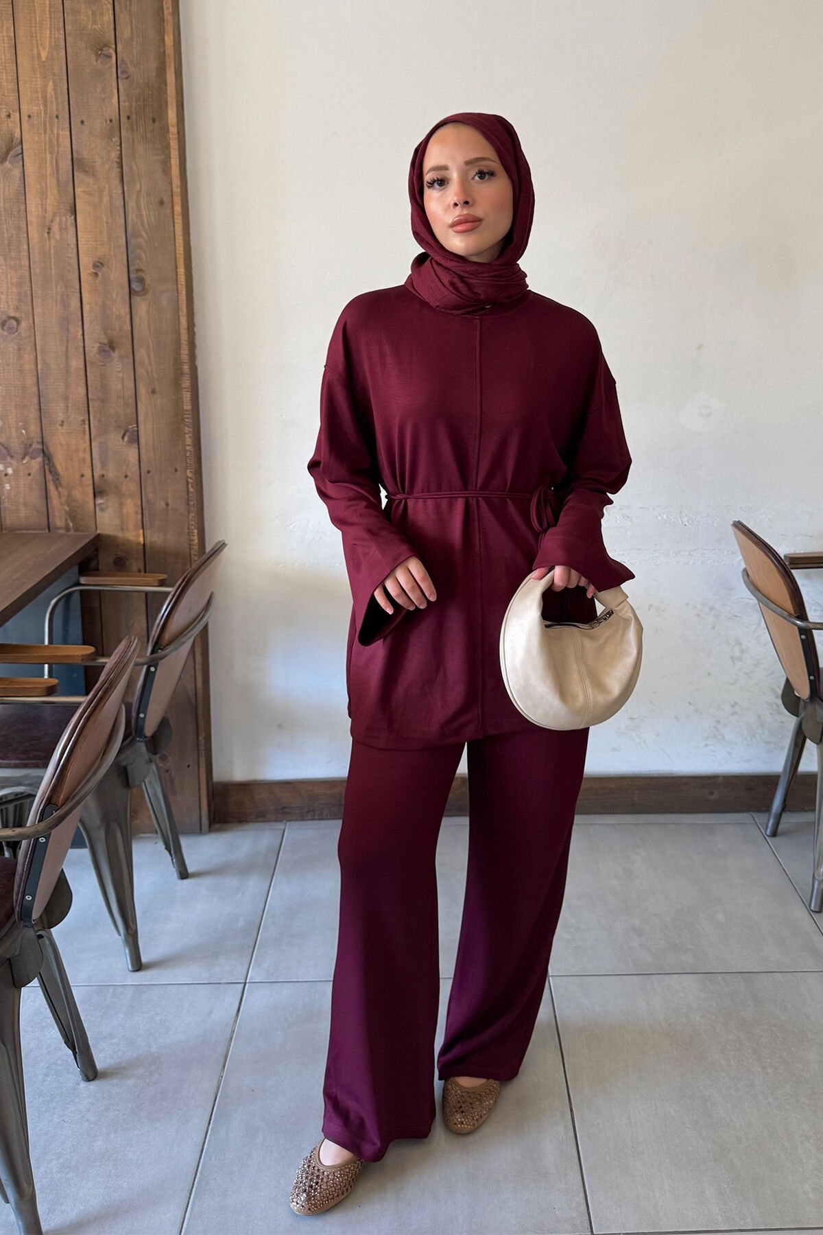 BASIC OYŞO TAKIM 9-52802 - BORDO