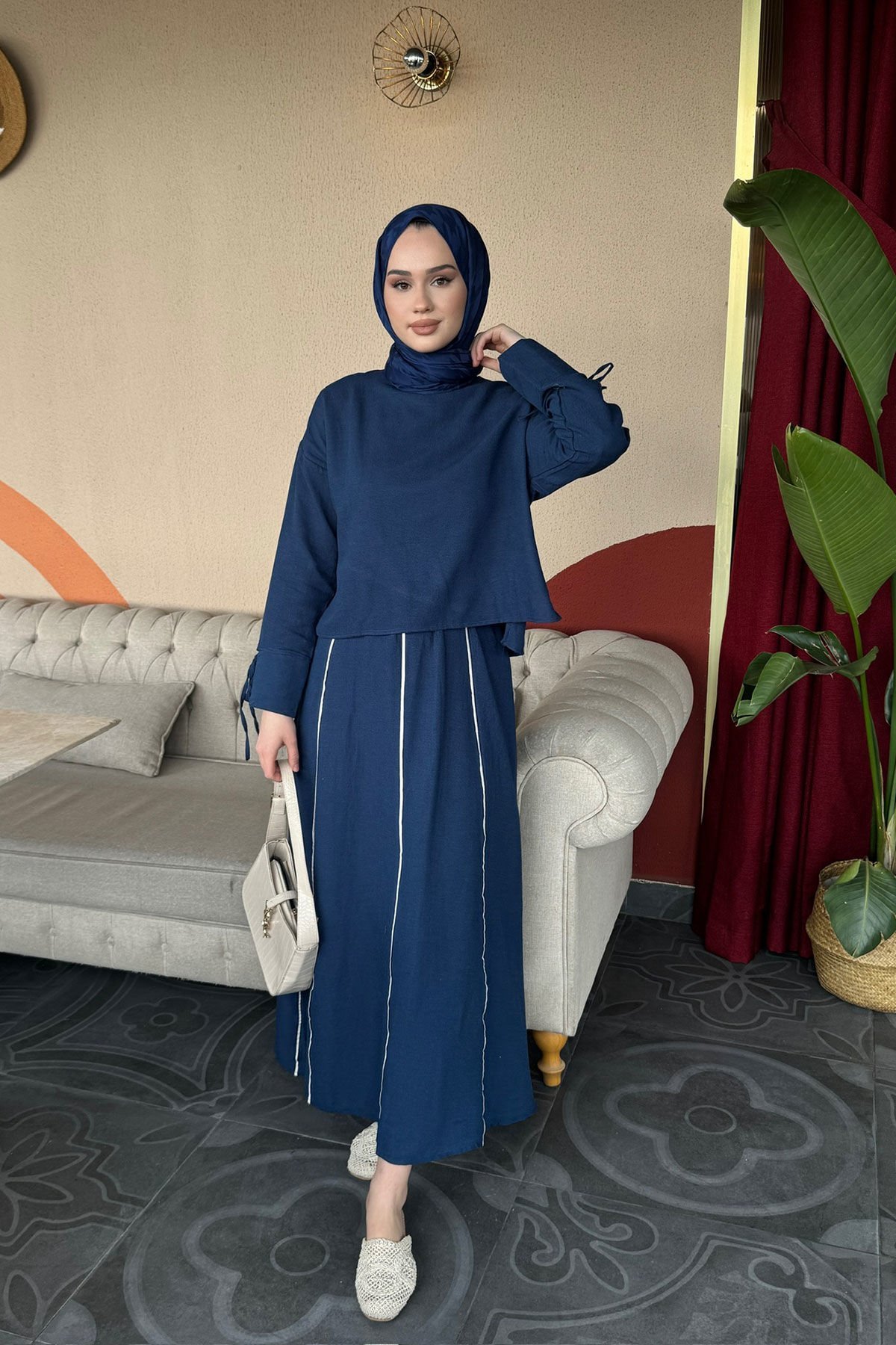 ARA BİYELİ TAKIM 9-51821 - LACİVERT