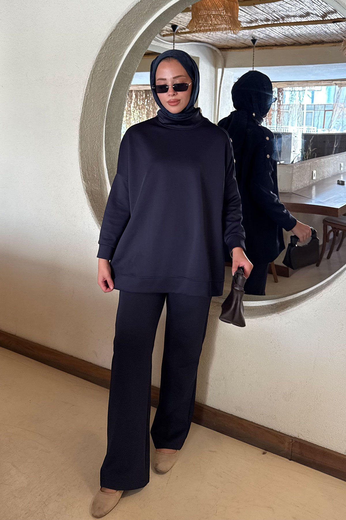 DÜGMELİ SCUBA TAKIM 9-52817 - LACİVERT