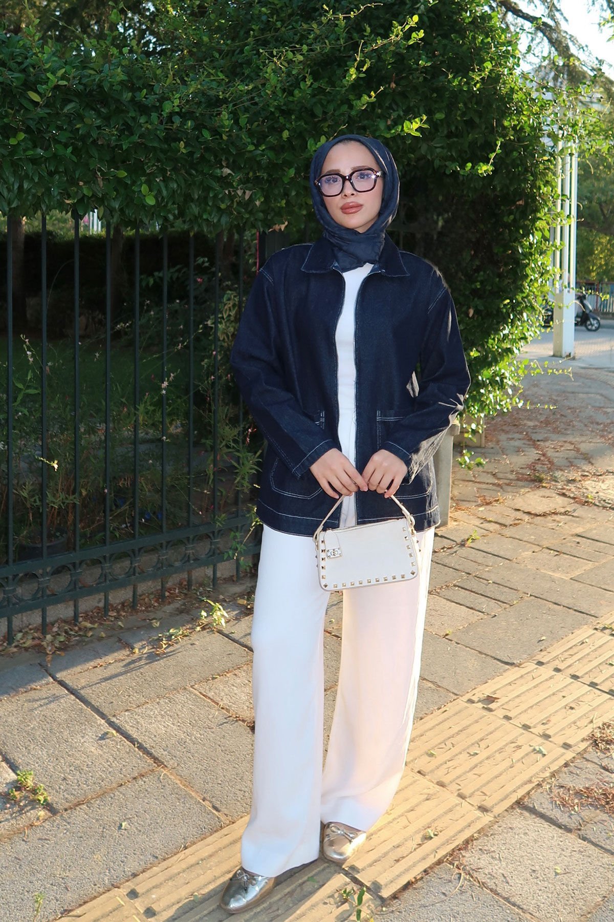 FERMUARLI KOT CEKET 9-52619  - KOYU KOT