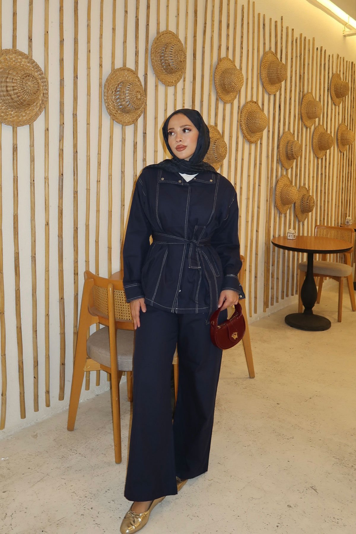 ÇITÇITLI GABARDİN TAKIM 9-52813 - LACİVERT