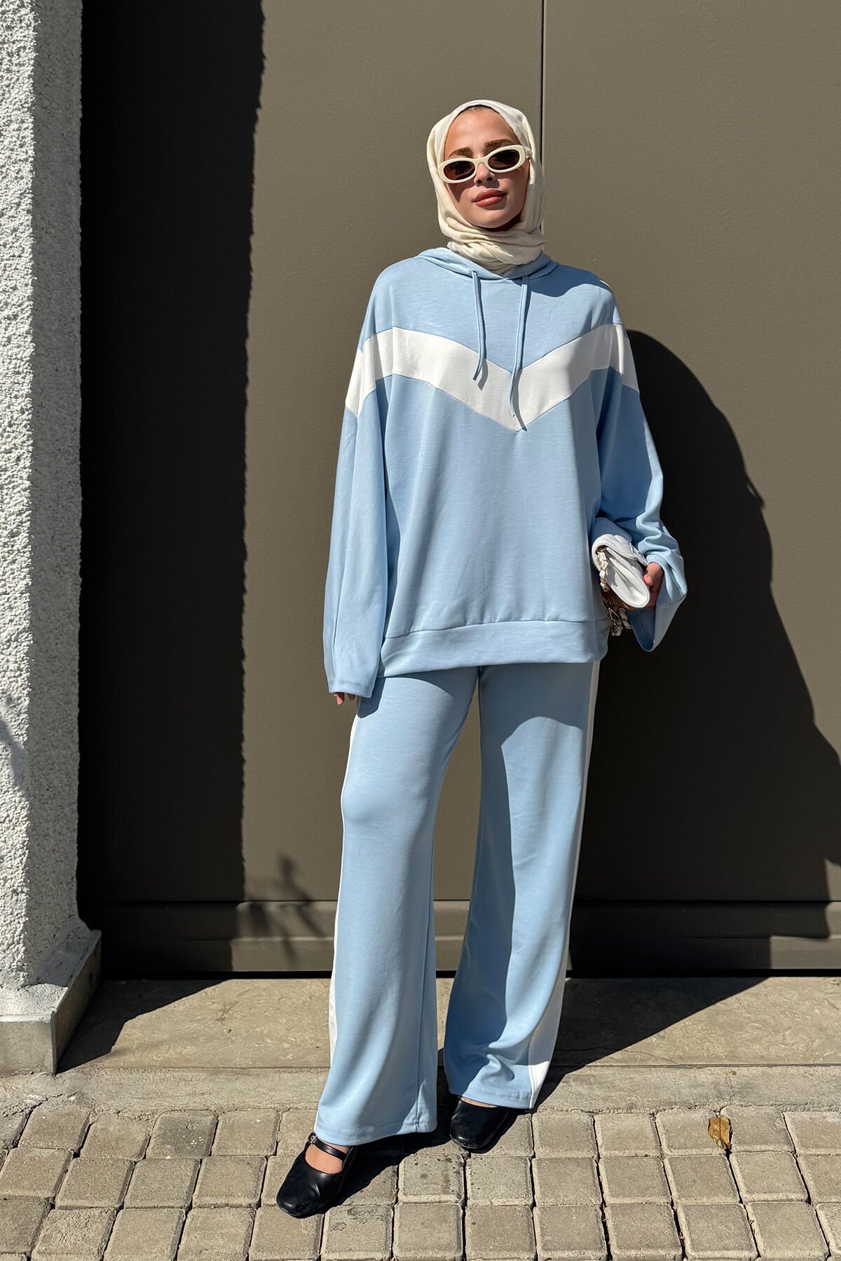 KAPÜŞONLU OYŞO TAKIM 9-52819 - MAVİ