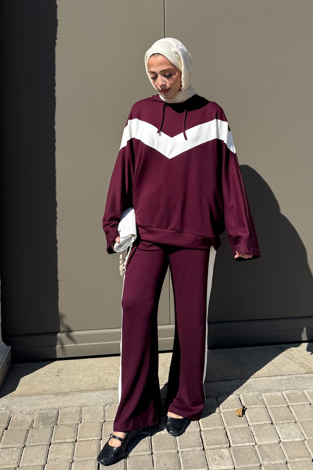 KAPÜŞONLU OYŞO TAKIM 9-52819 - BORDO