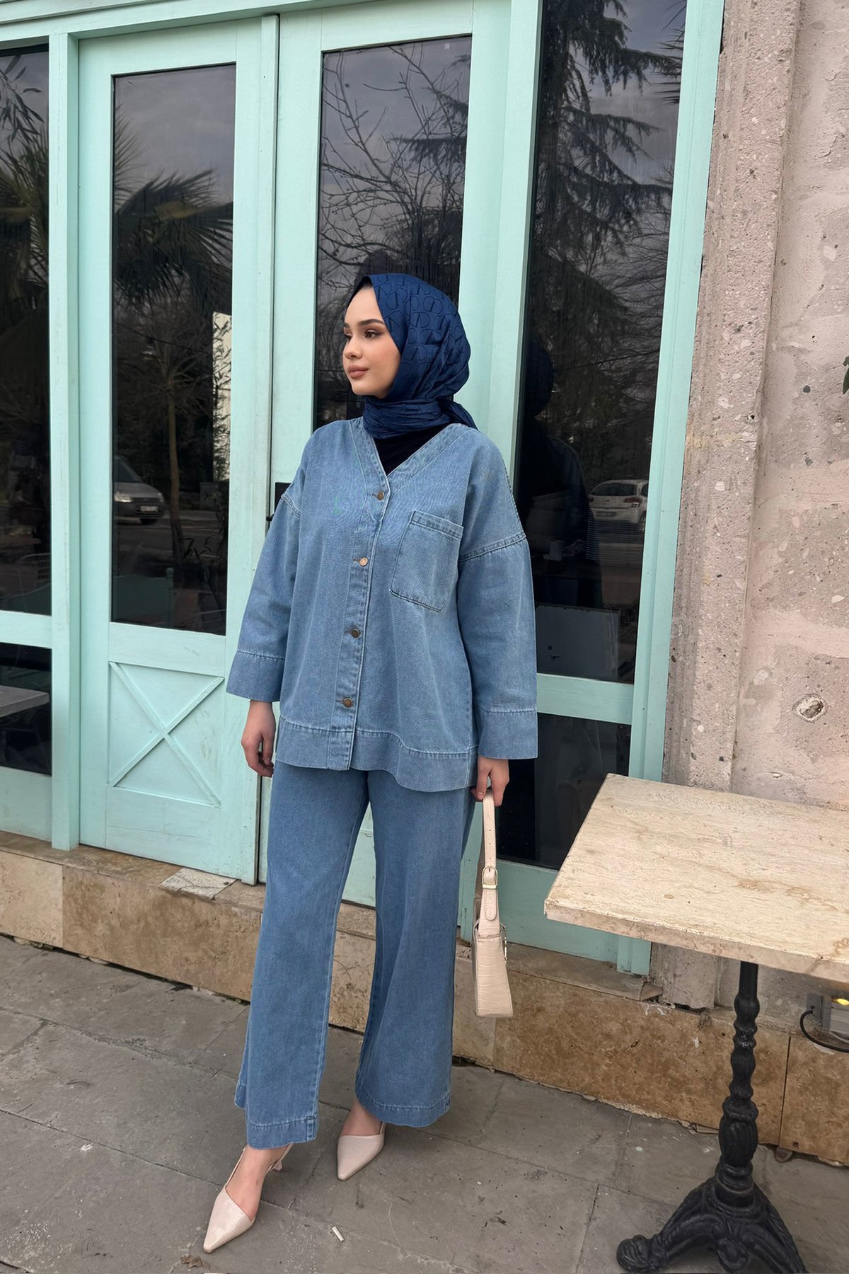 Ceketli Kot Takım 9-51604 - AÇIK KOT