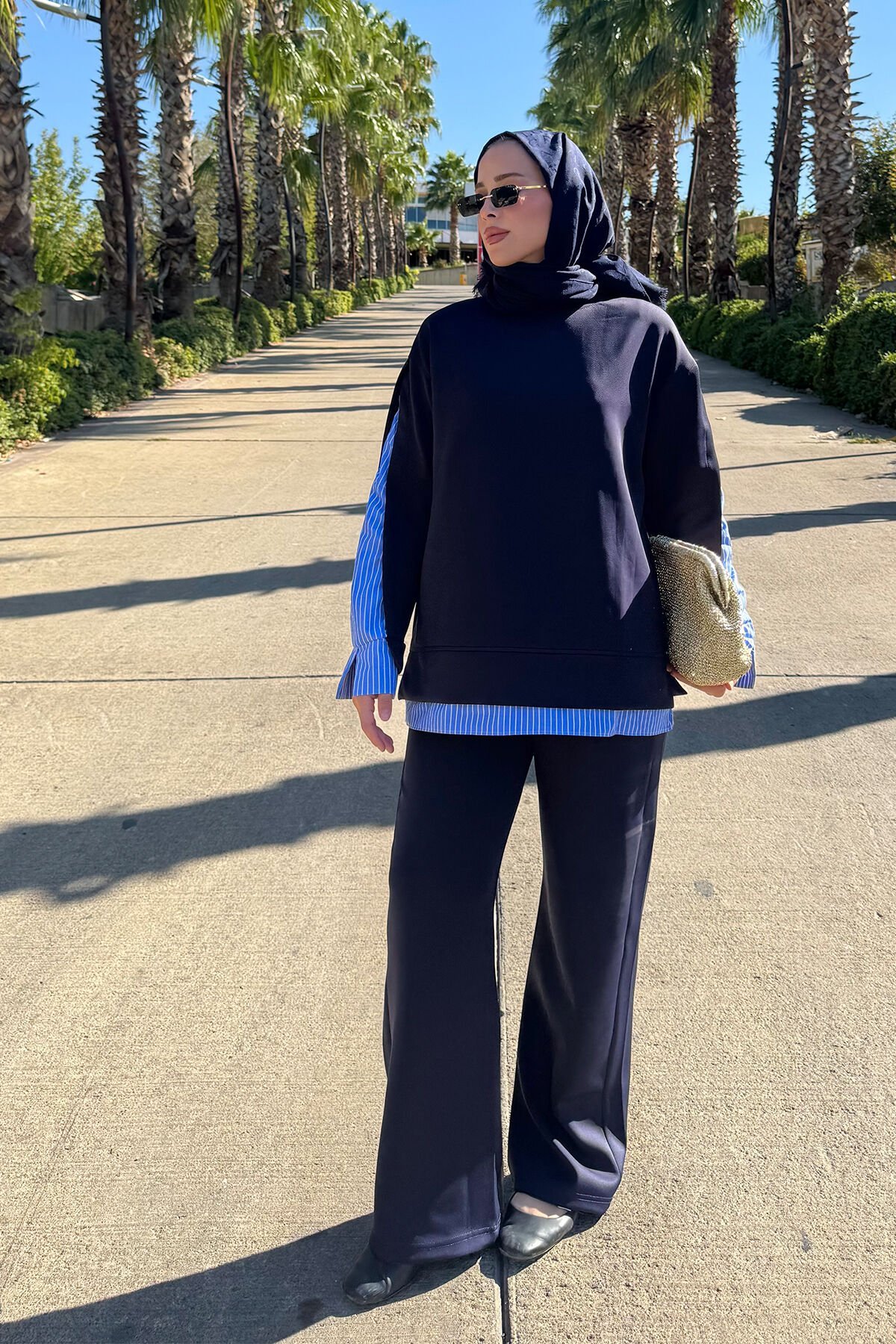 GÖMLEK DETAY TAKIM 9-52825 - SİYAH