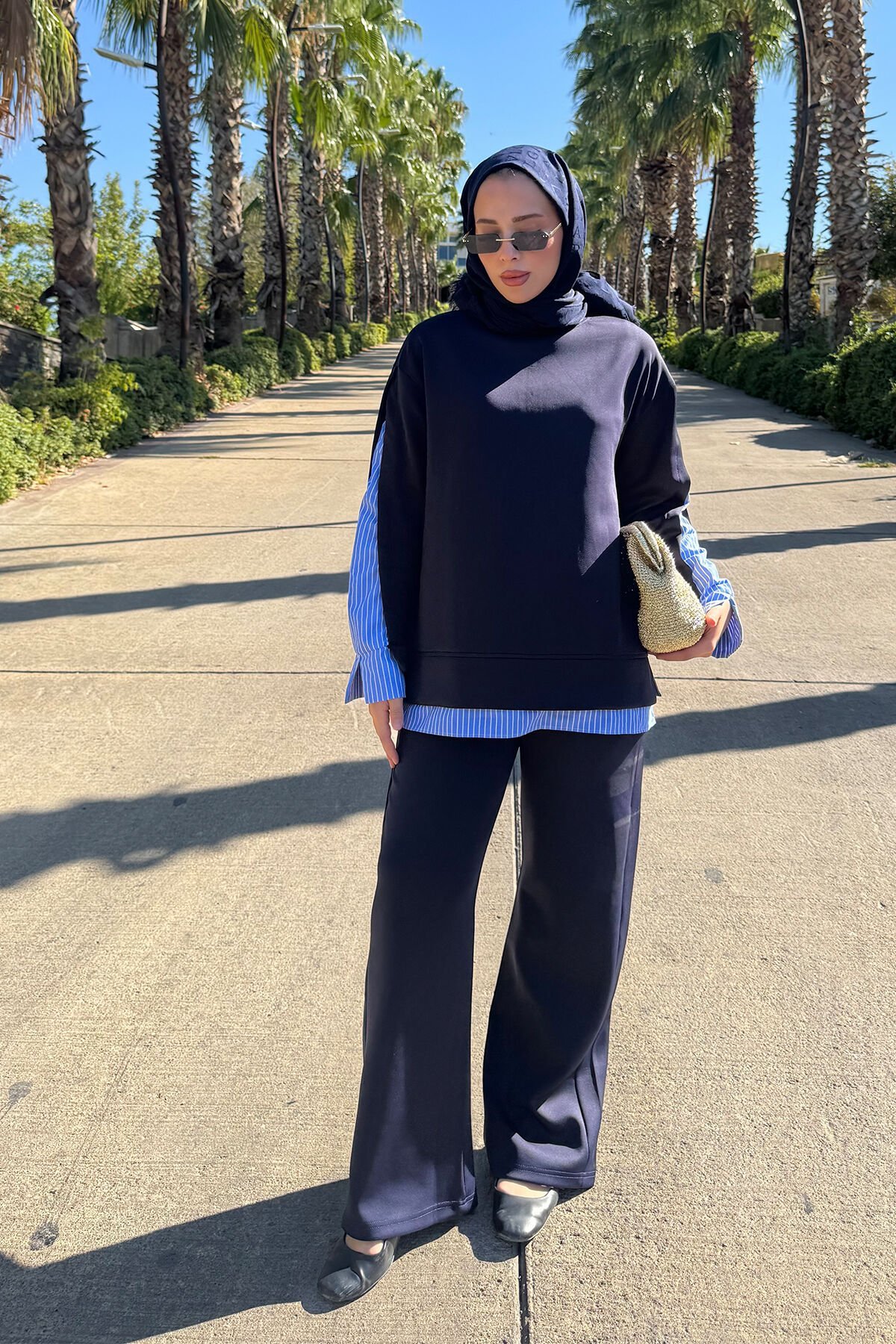 GÖMLEK DETAY TAKIM 9-52825 - SİYAH