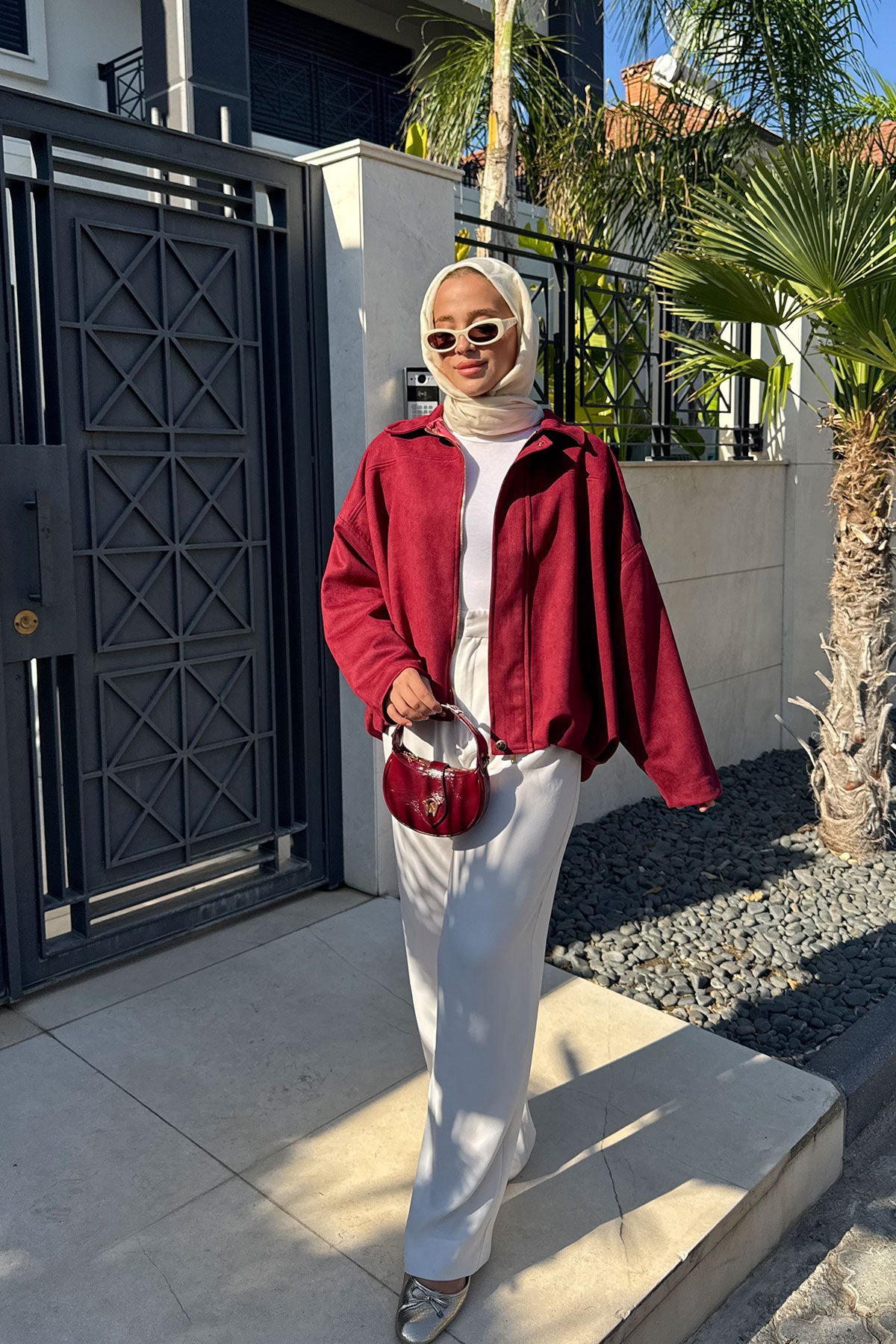 BOMBER CEKET 31-4008 - BORDO