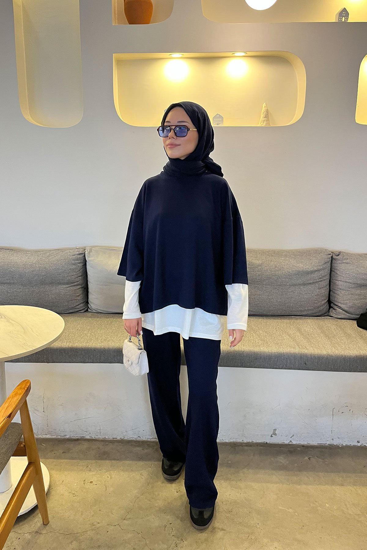 İçlikli Oyşo Takım 9-52837 - LACİVERT