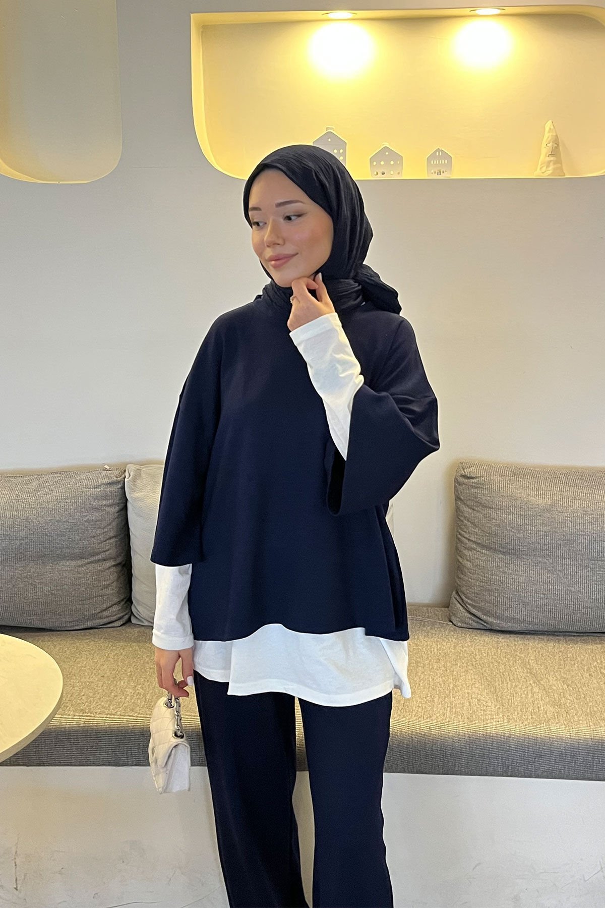 İçlikli Oyşo Takım 9-52837 - LACİVERT